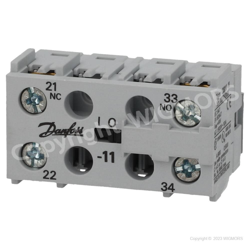 Auxilliary Contact Block Danfoss CI4-2/12 CBM 11 1NO+1NC   037H3151 - $9.54