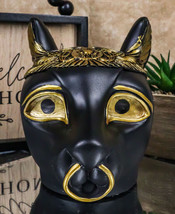 Egyptian Bastet Cat With Uraeus Cobras And Scarab Beetle Crown Decorative Box - £27.52 GBP