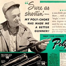 Poly Choke Gun Barrel Accessories 1948 Advertisement Hunting Vintage DWEE17 - £15.71 GBP