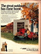 1969 Lennox system Family living room outdoors sheep retro photo print A... - $24.11