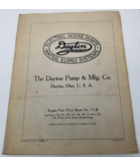 Antique Dayton Cub Suction Pumps 1928 Repair List Parts 11-B 20-A - £17.81 GBP