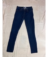 No Boundaries Jeans Womens 7 Blue Skinny Stretch Dark Wash E24 - $26.88 CAD
