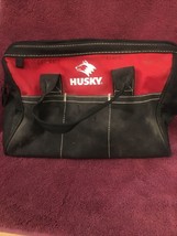 Husky 12” Tool Bag, 3 External Pockets, Dual Zip Main - £7.50 GBP