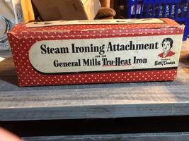 General Mills Vintage 1947  Tru-Heat Iron &amp; Steam Ironing Attachment with Box - £58.55 GBP