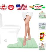 Ultimate Comfort U-Shaped Toilet Bath Mat 24 x 20 - Soft and Stylish Pal... - $663.47 MXN