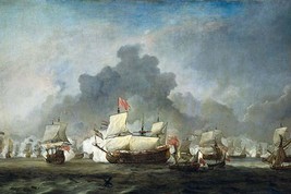 Battle of Solebay in the Anglo Dutch War - 1672 20 x 30 Poster - £20.41 GBP