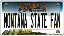 Montana State Fan Novelty Mini Metal License Plate Tag - £11.91 GBP