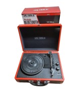 Victrola Portable 3-Speed Red Suitcase Turntable w Speakers &amp; Bluetooth ... - €26,25 EUR