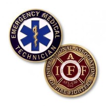 Iaff Emt Emergency Medical Technician Fire 1.75&quot; Challenge Coin - $36.99