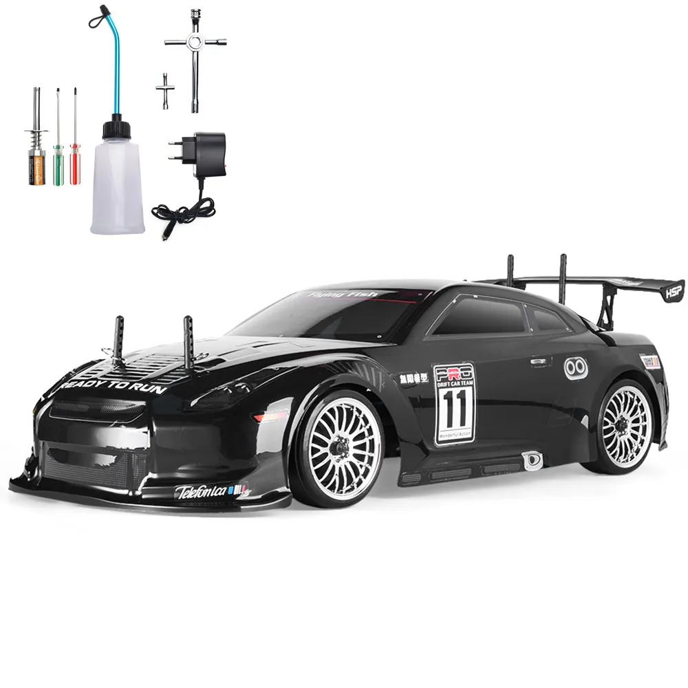 HSP RC Car 4wd 1:10 On Road Racing Two Speed Drift Vehicle Toys 4x4 Nitro Gas - £271.42 GBP
