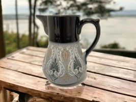 Lovatt Langley 1900’s Art Nouveau Handpainted Pottery Bachelor Tea Pitcher - $41.95