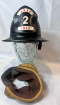 Vtg MSA Fireman&#39;s Helmet Size 7 AHEC 2 BBFD Mine Safety Appliances Co. USA - £142.07 GBP