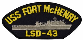 USS Fort McHenry LSD-43 Ship Patch - Great Color - Veteran Owned Business - $13.28