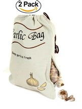 2 pack Garlic Storage Bag Keeps Garlic Fresher Longer - $9.89