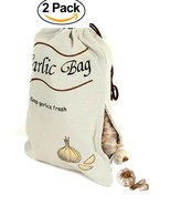 2 pack Garlic Storage Bag Keeps Garlic Fresher Longer - $9.89