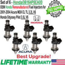 6 Units Honda Best Upgrade OEM Fuel Injectors for 2003-2004 Honda Pilot 3.5L V6 - $131.66