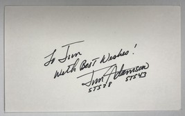 James C. Adamson Signed Autographed 3x5 Index Card - Astronaut - £11.99 GBP