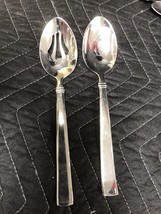 2 REED & BARTON “Regent” SERVING PIECES / 2 SPOONS One Slotted - $14.85