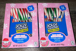 Jolly Rancher  ~ Candy Cane Christmas 5.28 oz 24-Canes ~ 2-Pack ~ 06/2024 - £11.78 GBP