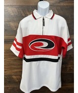 2YK Rewind NBA Polo Shirt Men&#39;s Sz. XL Vintage Zipper White Blk Red Logo... - $56.02 CAD