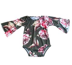 Infant Girls Bell Sleeve 1-Piece Shirt Outfit Size 12/18 Months GREAT CO... - $10.46 CAD