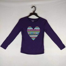 Girls Cat And Jack T Shirt, Size 10/12, Gently Used, Purple Graphic Shirt - £3.58 GBP