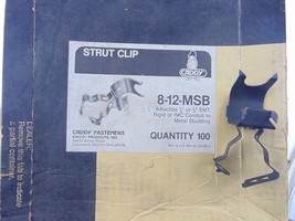 Caddy 8-12-MSB Strut Clip Qty 100 - $148.49