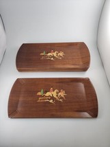 12 Vtg Hasko Party Trays Equestrian Horse Jumping Dogs Fox Hunt Litho Wood Grain - £33.97 GBP