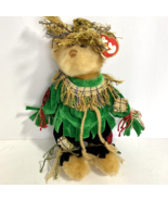 Vintage TY Beanie Baby Attic Treasures Alfalfa Scarecrow Bear Plush Than... - £9.42 GBP