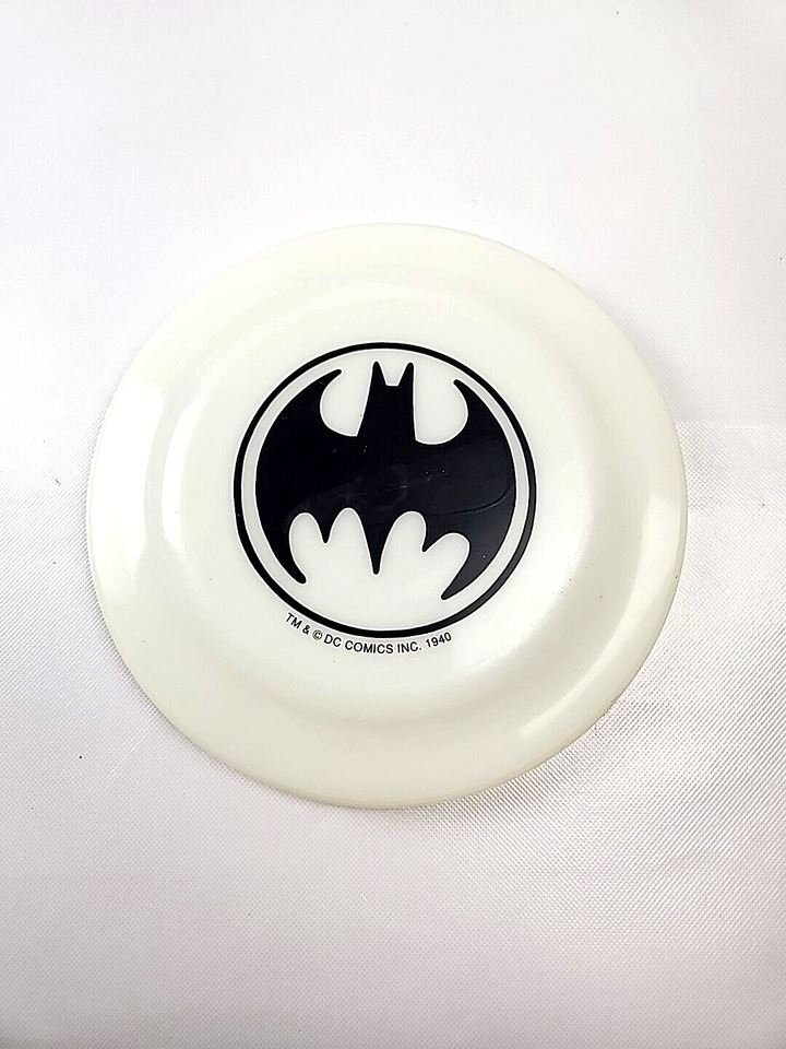 Vintage Batman Frisbee Glow in the Dark Flying Disk 1990s DC Comics Hump... - $22.76
