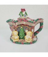 Vintage Fitz Floyd Teapot, Lid Holiday Night Before Christmas Decorative... - £43.95 GBP