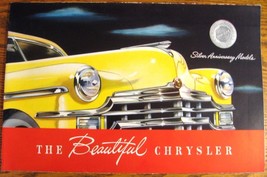 1949 Chrysler Color Brochure, New Yorker Windsor Saratoga Woody Wagon Or... - $16.61