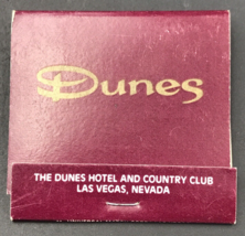 Dunes Hotel Casino Country Club Las Vegas NV Nevada Matchbook Full 30 Un... - $9.49