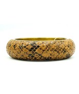 Vintage Made In India Two&#39;s Company Faux Snakeskin Bangle Bracelet - £15.07 GBP