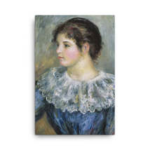 Pierre Auguste Renoir Bust Portrait of a Young Woman Canvas Print - £79.13 GBP+