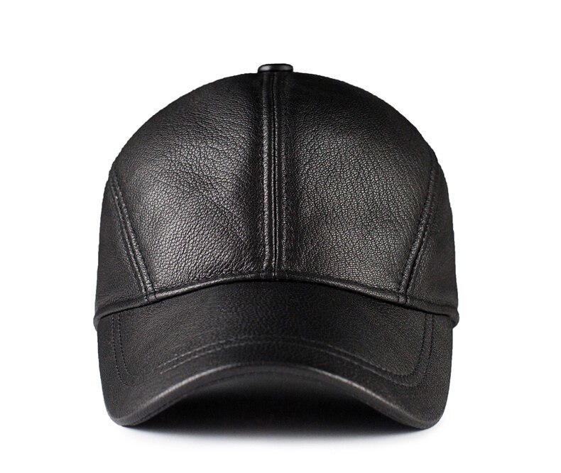  Men Women Top Quality Real Leather Baseball Hat Fashion New Style Soft Goatskin - $86.22