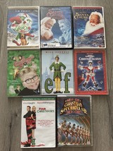 Lot 8 Favorite Christmas Movies, DVD, Santa Clause 2 &amp; 3, Elf, Grinch, 4 Xmases+ - £14.81 GBP