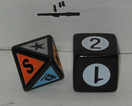 2003 Mattel Scene It 1st edition DVD Game Replacement Set of 2 dice - $4.90