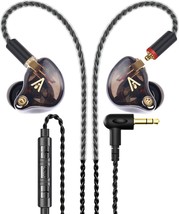 Vibes 201M Wired Earbuds In-Ear Headphones With Mic, Noise, Clear Brown - $41.94