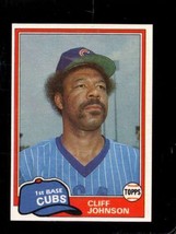 1981 Topps #17 Cliff Johnson Nm Cubs *X89534 - $1.26