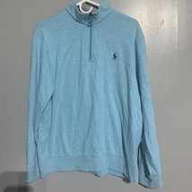 Polo Ralph Lauren 1/4 Zip Pullover Mens L   Activewear Mock Neck Long Sl... - $567.02 MXN