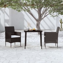  Garden Dining Set Black PE rattan Durable Garden Dining Set - $7,119.19 MXN