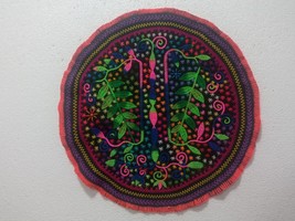 Ayahuasca visions shipibo native round cloth ajo sacha - $44.90