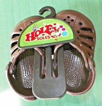 Holey Soles - Shoes/Clogs -Critters - Brown - Sz 4 - 5 - Baby / Toddler - New! - $14.99