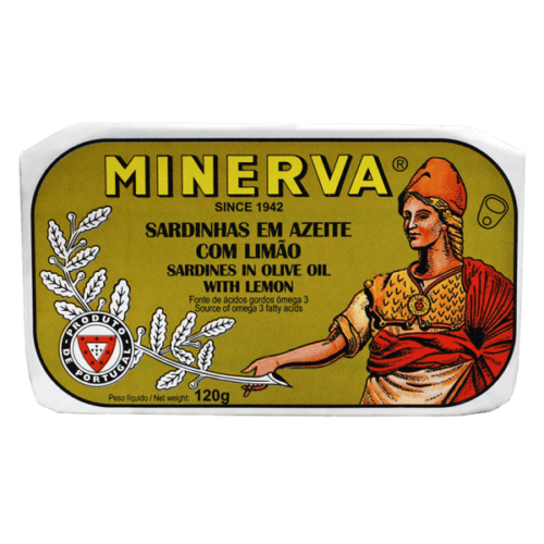 Minerva Gourmet - Canned Sardines with Lemon - 5 tins x 120 gr - $40.75