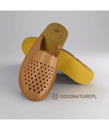 Women&#39;s leather  slippers PS20\High-quality Handmade Home Shoes\Made in EU - $28.00