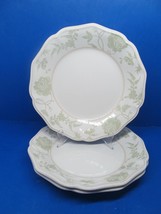 Lenox Accoutrements Charlette Green Set Of 3 Floral 10 3/4&quot; Dinner Plate... - £38.45 GBP