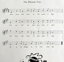 The Blossom Tree Sheet Music 1903 Mary Robinson Art Seasonal Antique DWKK17 - £23.88 GBP