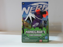 New Nerf Micro Shots Minecraft Mini Foam Dart Blaster Toy Gun Ender Dragon - £8.64 GBP