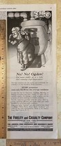 Vintage Print Ad Fidelity Casualty Cartoon Man in Pjs Hot Boiler 1940s 1... - $7.83